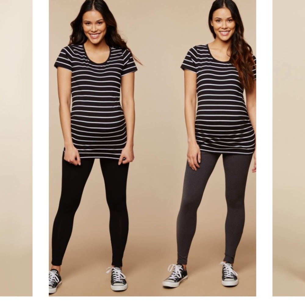 NEW! MATERNITY BLACK LEGGINGS